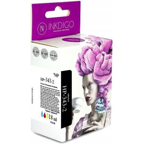 Tusz INKDIGO (HP-343-2) kolor 18ml zamiennik HP (343/C8766EE) Tusz INKDIGO (HP-343-2) kolor 18ml zamiennik HP (343/C8766EE)
