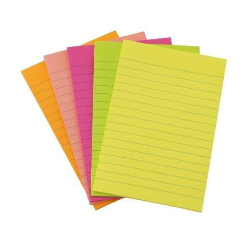 Bloczek samoprzylepny 98x105mm w linie 100k neon 110520 D.RECT Bloczek samoprzylepny 98x105mm w linie 100k neon 110520 D.RECT