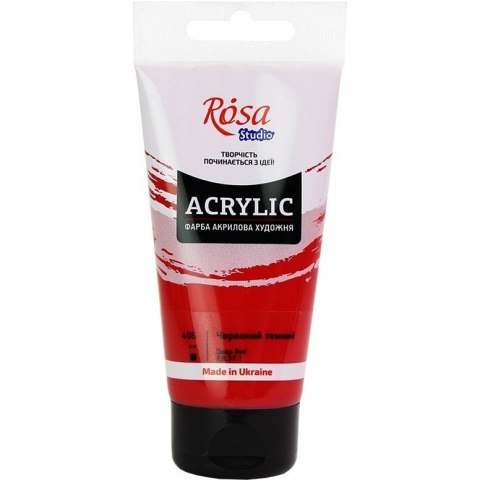 Farba akrylowa Rosa Studio 75ml DARK RED 406 Farba akrylowa Rosa Studio 75ml DARK RED 406