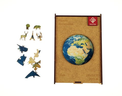 Puzzle drewniane 200 elementów 28x28cm GLOB 0422-0003-04 Panta Plast Puzzle drewniane 200 elementów 28x28cm GLOB 0422-0003-04 Panta Plast