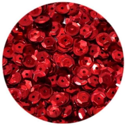 Cekiny matowe 6mm czerwone M60 BREWIS Cekiny matowe 6mm czerwone M60 BREWIS