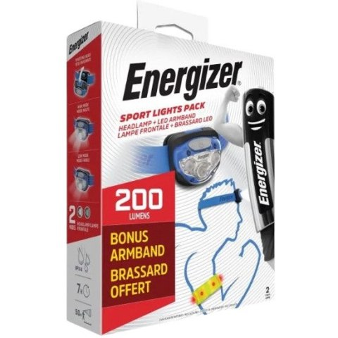 Latarka czołowa ENERGIZER Vision 200lm + opaska led + 3xAAA/LR03 Latarka czołowa ENERGIZER Vision 200lm + opaska led + 3xAAA/LR03
