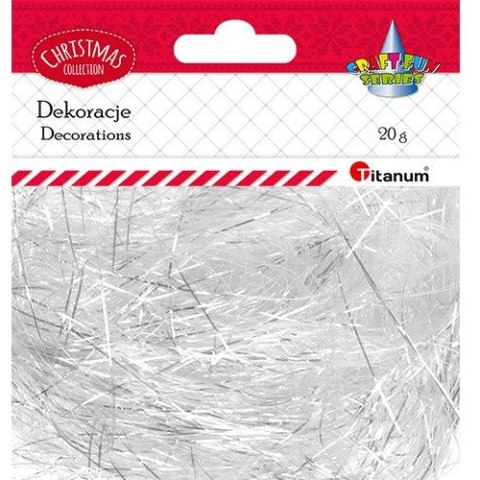 Włosy anielskie 20g białe 389726 TITANUM Włosy anielskie 20g białe 389726 TITANUM