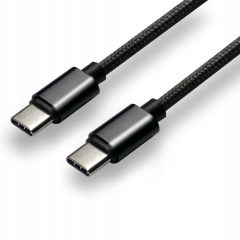 Kabel USB-C -> USB-C 1m 5A 100W 10Gbps czarny EVERACTIVE (CBS-1CCD) Kabel USB-C -> USB-C 1m 5A 100W 10Gbps czarny EVERACTIVE (CBS-1CCD)