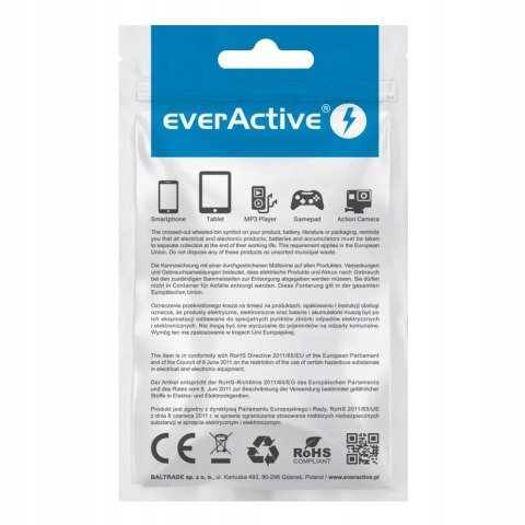 Kabel USB-C -> USB-C 1m 5A 100W 10Gbps czarny EVERACTIVE (CBS-1CCD) Kabel USB-C -> USB-C 1m 5A 100W 10Gbps czarny EVERACTIVE (CBS-1CCD)