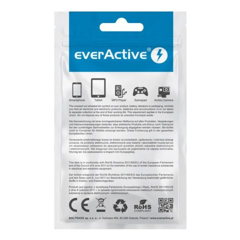 Kabel USB-C -> USB-C 3m 2,25A 45W pleciony czarny wtyczka z led RGB EVERACTIVE (CBB-3PDR) Kabel USB-C -> USB-C 3m 2,25A 45W pleciony czarny wtyczka z led RGB EVERACTIVE (CBB-3PDR)
