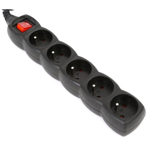 Listwa zasilająca 5g/3m czarna OMEGA 16A/3500W uziemienie (41106) Listwa zasilająca 5g/3m czarna OMEGA 16A/3500W uziemienie (41106)