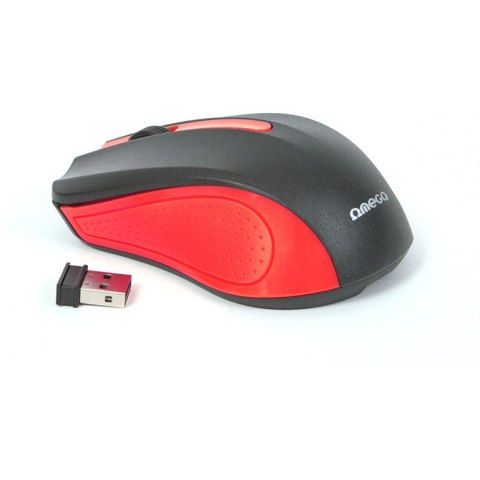 Mysz OMEGA bezprzewodowa optyczna 1000dpi USB czerwona (41795) Mysz OMEGA bezprzewodowa optyczna 1000dpi USB czerwona (41795)