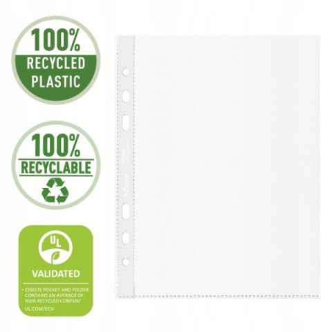 Koszulka groszkowa Recycled Premium PP 70 mic. A5 opakowanie 100 sztuk 627495 ESSELTE Koszulka groszkowa Recycled Premium PP 70 mic. A5 opakowanie 100 sztuk 627495 ESSELTE