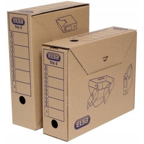 Pudło archiwizacyjne TRIC brązowe 9,5cm ELBA 100552623 Pudło archiwizacyjne TRIC brązowe 9,5cm ELBA 100552623