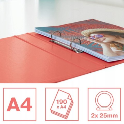 Segregator ringowy Esselte Colour`Breeze 2 ringi koralowy 628433 Segregator ringowy Esselte Colour`Breeze 2 ringi koralowy 628433