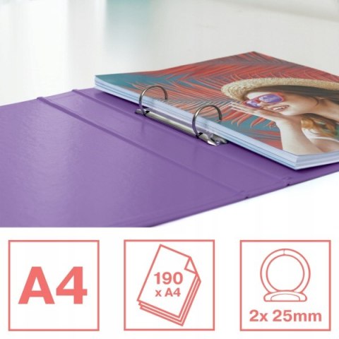 Segregator ringowy Esselte Colour`Breeze 2 ringi lawendowy 628434 Segregator ringowy Esselte Colour`Breeze 2 ringi lawendowy 628434