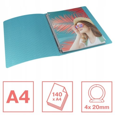 Segregator ringowy Esselte Colour`Breeze 4 RR 25 mm niebieski 626247 Segregator ringowy Esselte Colour`Breeze 4 RR 25 mm niebieski 626247