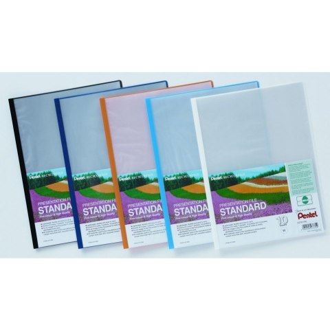 Skoroszyt prezentacyjny STANDARD 10k niebieski DCP2410C PENTEL Skoroszyt prezentacyjny STANDARD 10k niebieski DCP2410C PENTEL