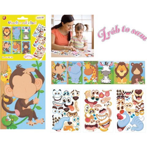 Album z naklejkami ZRÓB TO SAM 14x25cm NK-0100 ALIGA Album z naklejkami ZRÓB TO SAM 14x25cm NK-0100 ALIGA