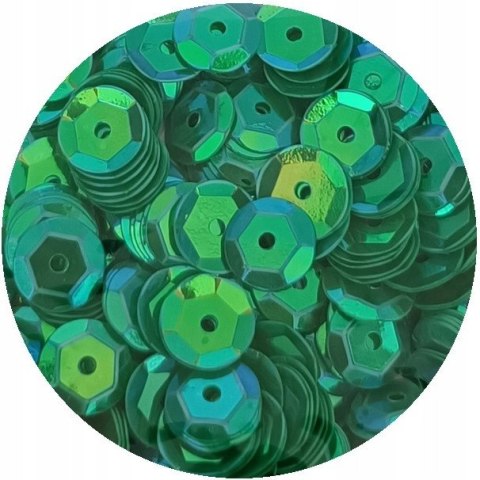 Cekiny tęczowe 8mm zielone pastel T100 BREWIS Cekiny tęczowe 8mm zielone pastel T100 BREWIS