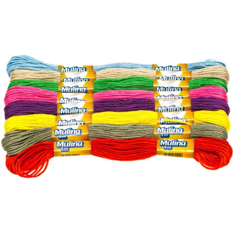Mulina pastelowa mix 8 kol. 8m MPMIX BREWIS Mulina pastelowa mix 8 kol. 8m MPMIX BREWIS