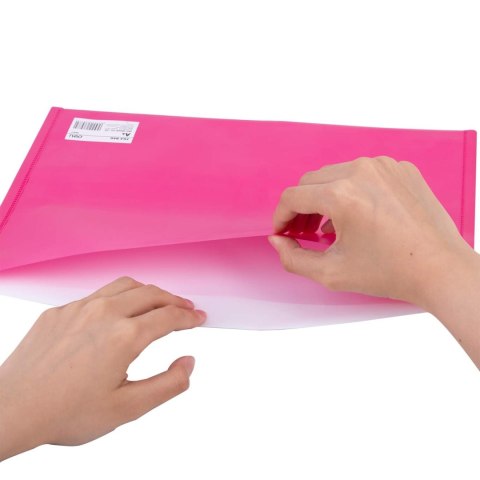 Teczka kopertowa na zatrzask A4 RIO różowa E38977 PINK DELI Teczka kopertowa na zatrzask A4 RIO różowa E38977 PINK DELI
