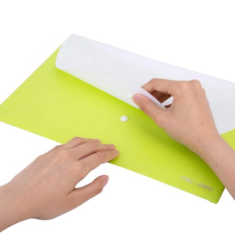 Teczka kopertowa na zatrzask A4 RIO zielona E38977 GREEN DELI Teczka kopertowa na zatrzask A4 RIO zielona E38977 GREEN DELI