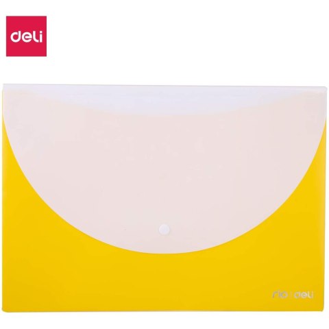 Teczka kopertowa na zatrzask A4 RIO żółta E38977 YELLOW DELI Teczka kopertowa na zatrzask A4 RIO żółta E38977 YELLOW DELI